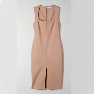 Aritzia Babaton Thompson dress blush/nude size 4